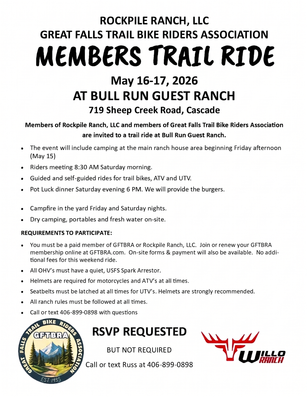 2026 Annual Ride – GFTBRA